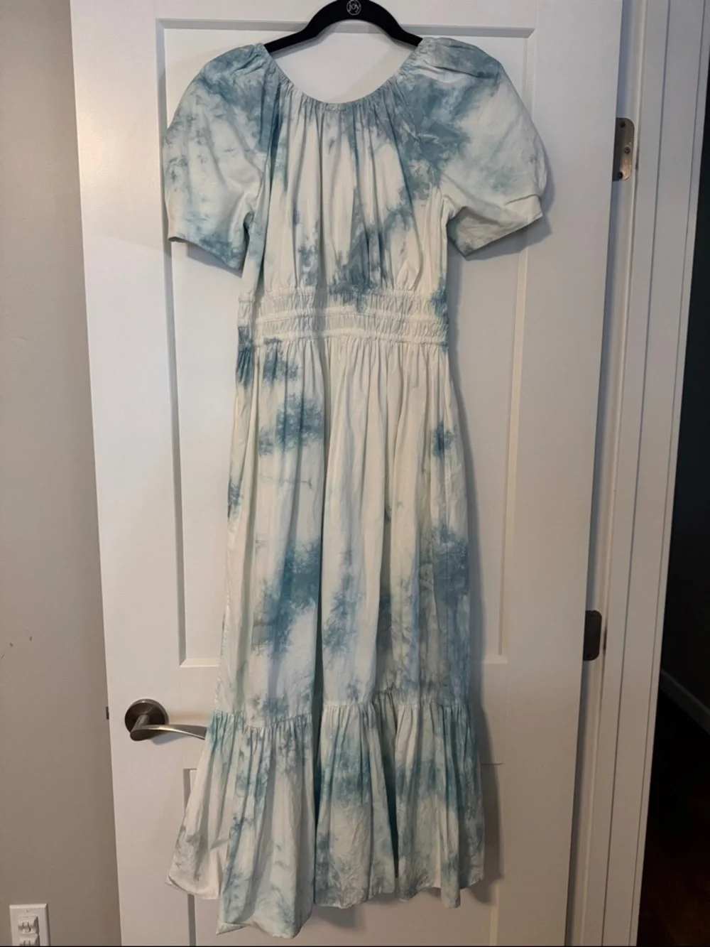 Ulla Johnson isla midi dress Blue Tie-Dye Puff Sleeve Maxi Dress - Picture 5 of 7